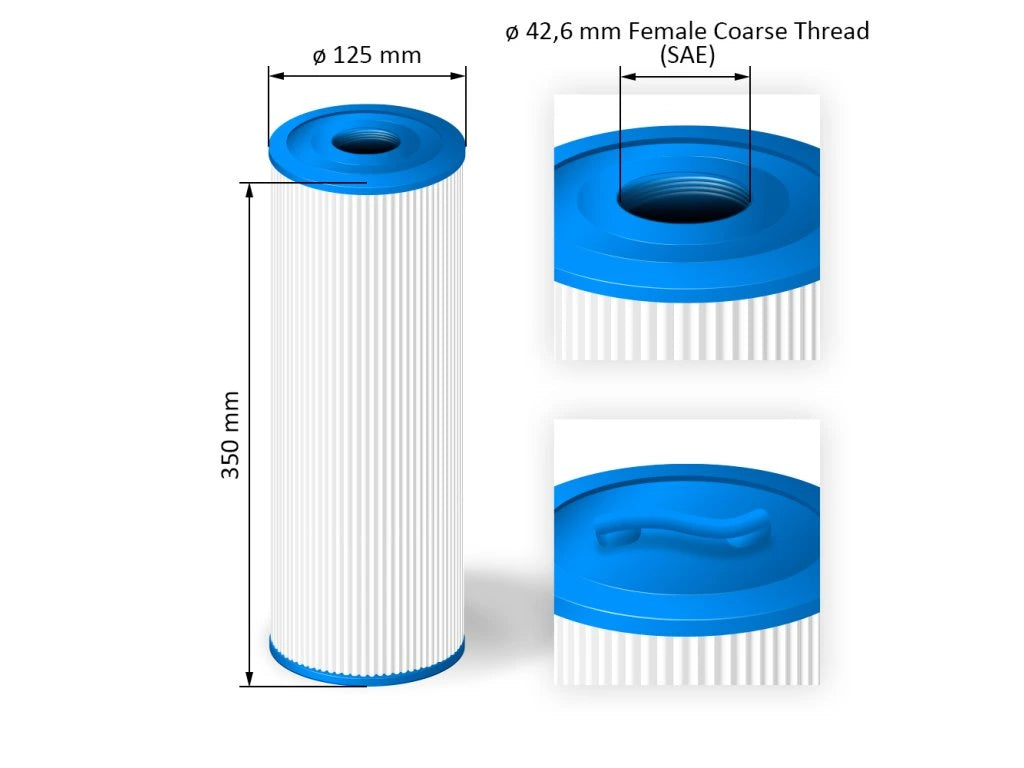 Vaskbart filter med skru – for Arctic Spas